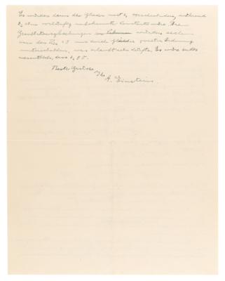 Lot #147 Albert Einstein Autograph Letter Signed on Unified Field Theory with Gravitational Equations (including his favorite, “Rik =0”) - Image 3