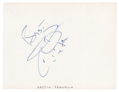 Lot #542 Aretha Franklin Signature - Image 1