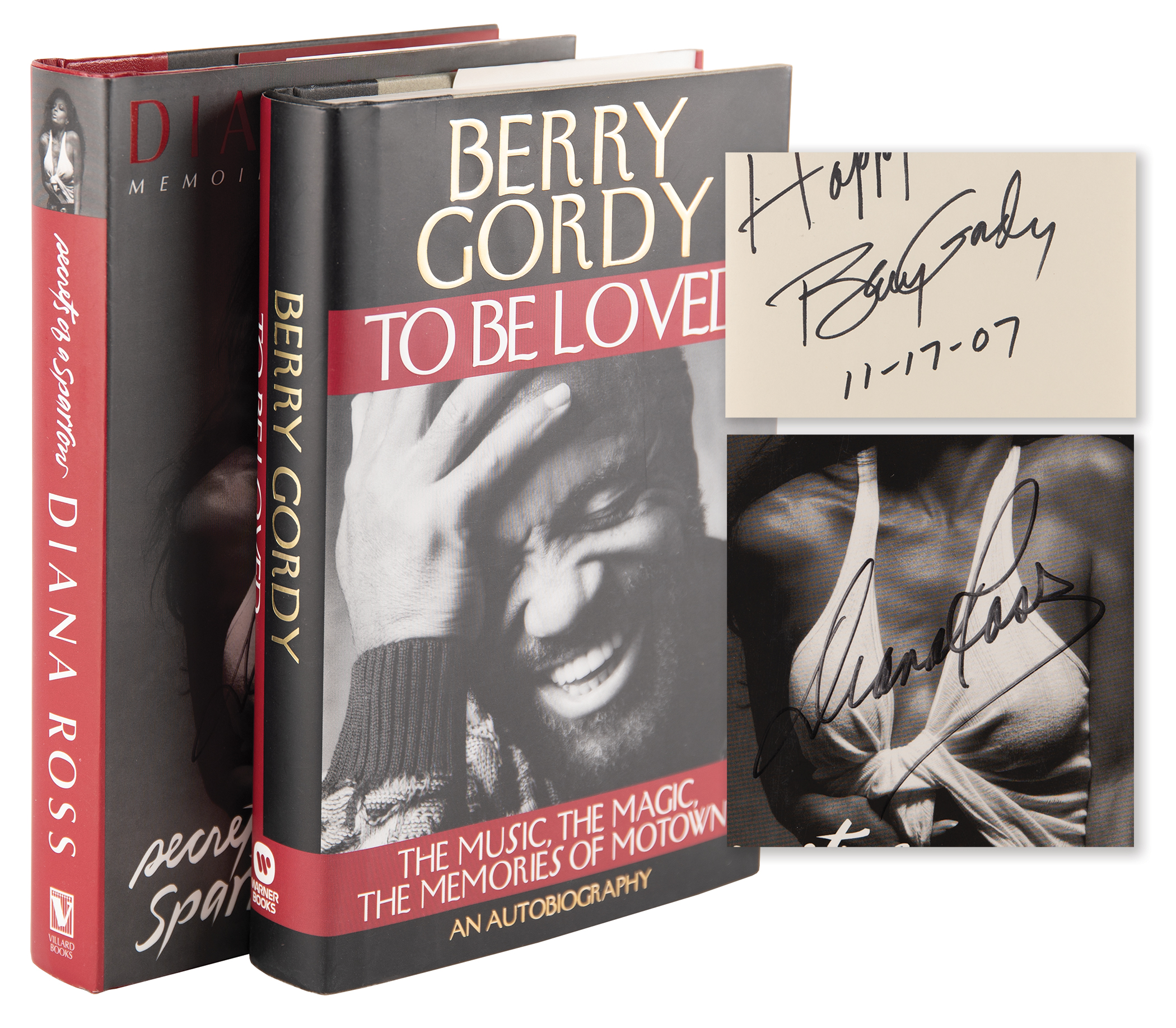 Lot #589 Motown: Diana Ross and Berry Gordy (2) Signed Books - Image 1