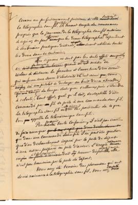 Lot #141 Edouard Branly Autograph Manuscript Signed - Draft of His Communication to the Academy of Sciences Exposing the Principles of Wireless Telegraphy - Image 10