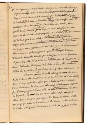 Lot #141 Edouard Branly Autograph Manuscript Signed - Draft of His Communication to the Academy of Sciences Exposing the Principles of Wireless Telegraphy - Image 11