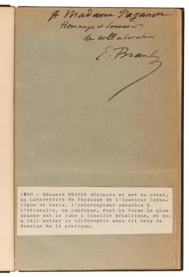 Lot #141 Edouard Branly Autograph Manuscript Signed - Draft of His Communication to the Academy of Sciences Exposing the Principles of Wireless Telegraphy - Image 2