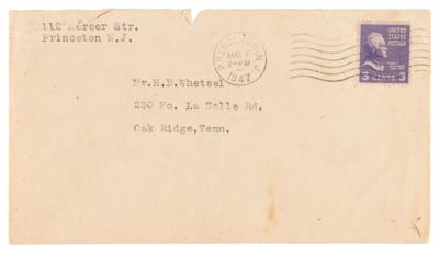 Lot #148 Albert Einstein Typed Letter Signed on the History of Special Relativity, Discussing the "Michelson Experiment" and Lorentz Transformations - Image 4