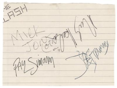 Lot #608 The Clash Signatures - Image 1