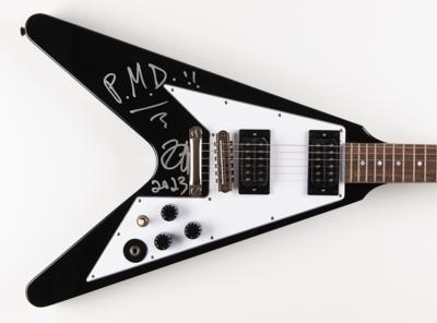 Lot #565 Metallica: Kirk Hammett Signed Flying V Electric Guitar - Image 1