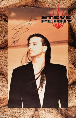 Lot #554 Journey: Steve Perry Signed Poster - Image 1