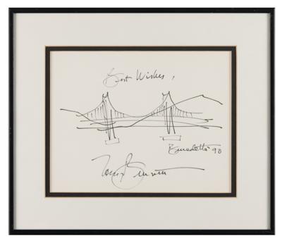 Lot #491 Tony Bennett Signed Sketch - Image 2