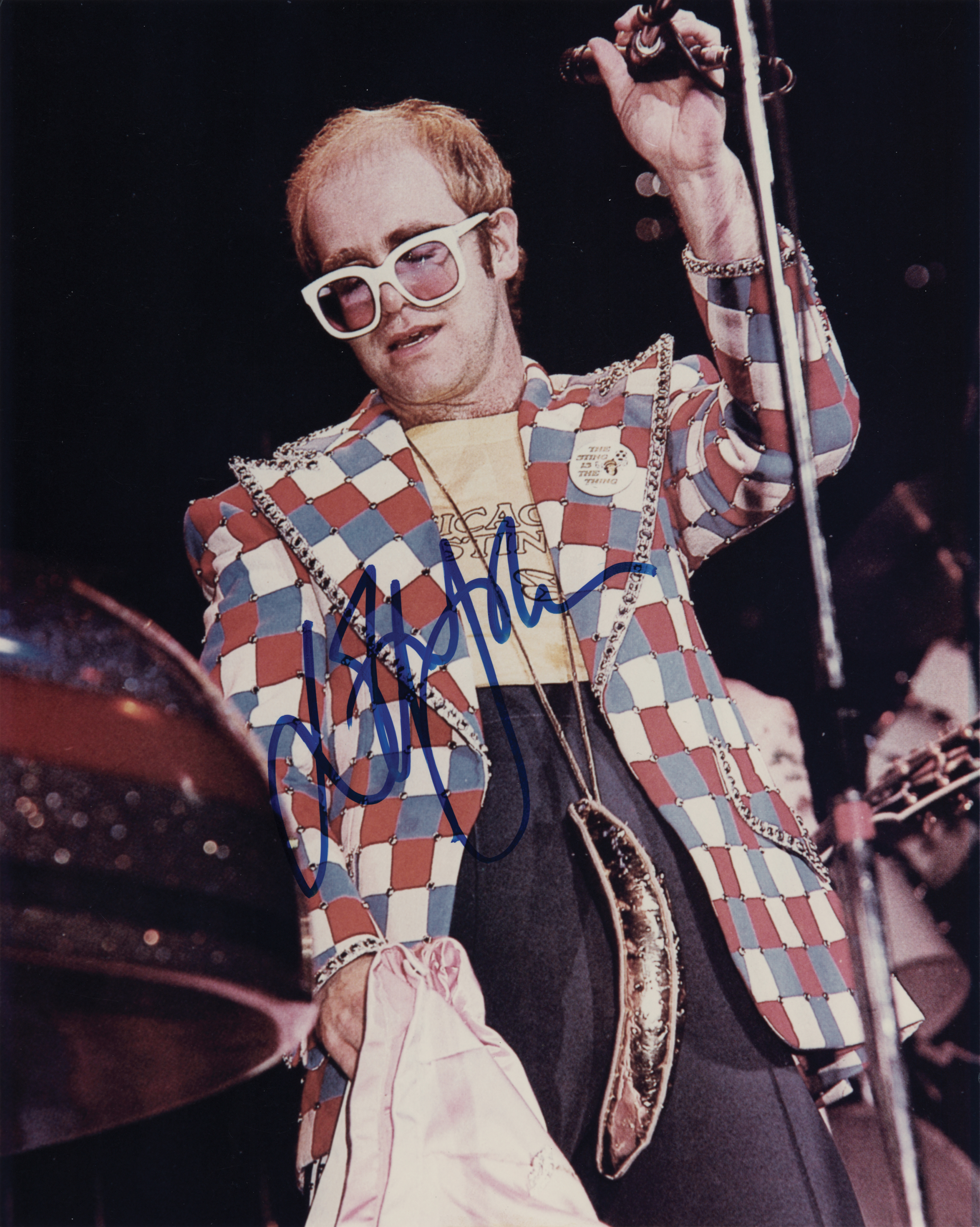 Lot #553 Elton John Signed Photograph - Image 1