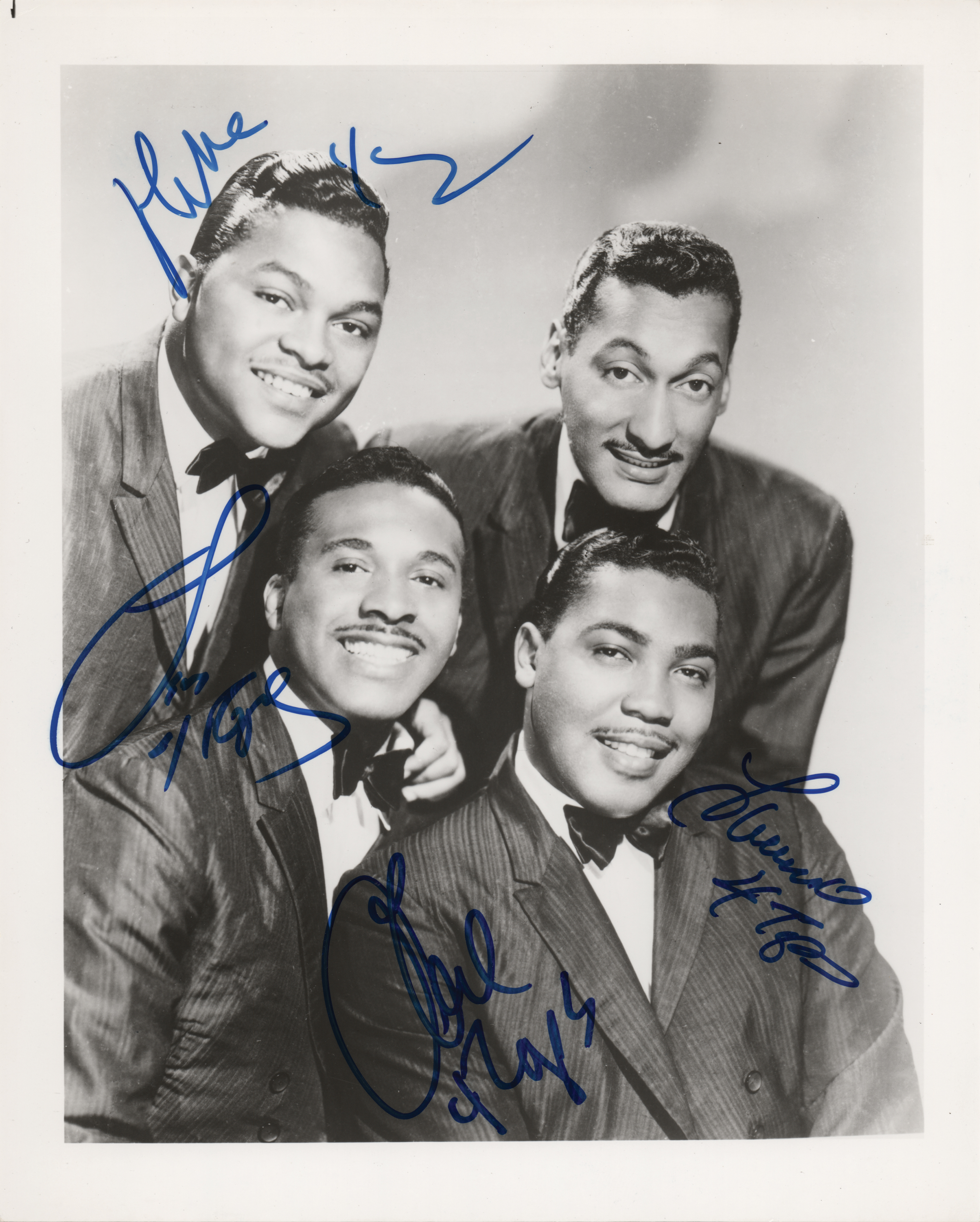 Lot #541 Four Tops Signed Photograph - Image 1