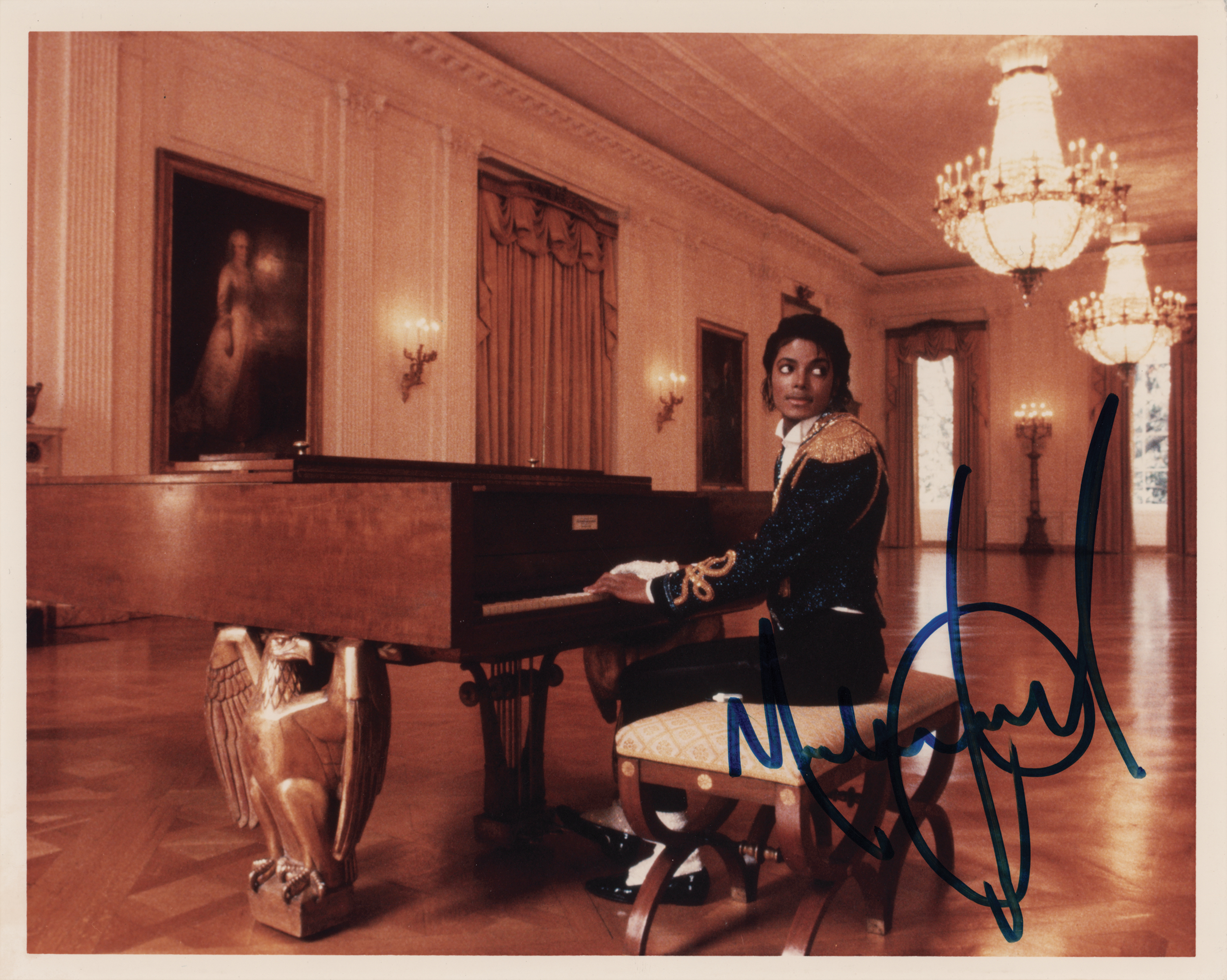 Lot #613 Michael Jackson Signed Photograph - Image 1