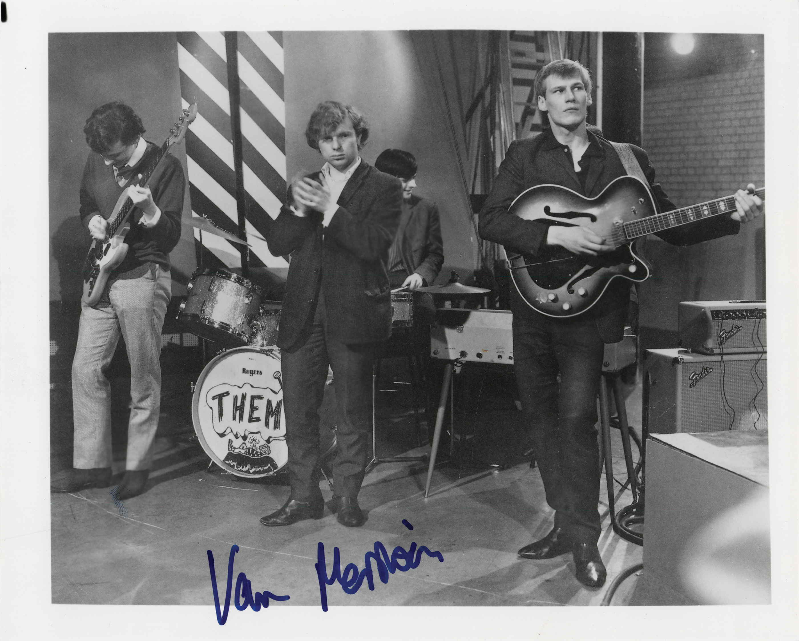 Lot #567 Van Morrison Signed Photograph - Image 1