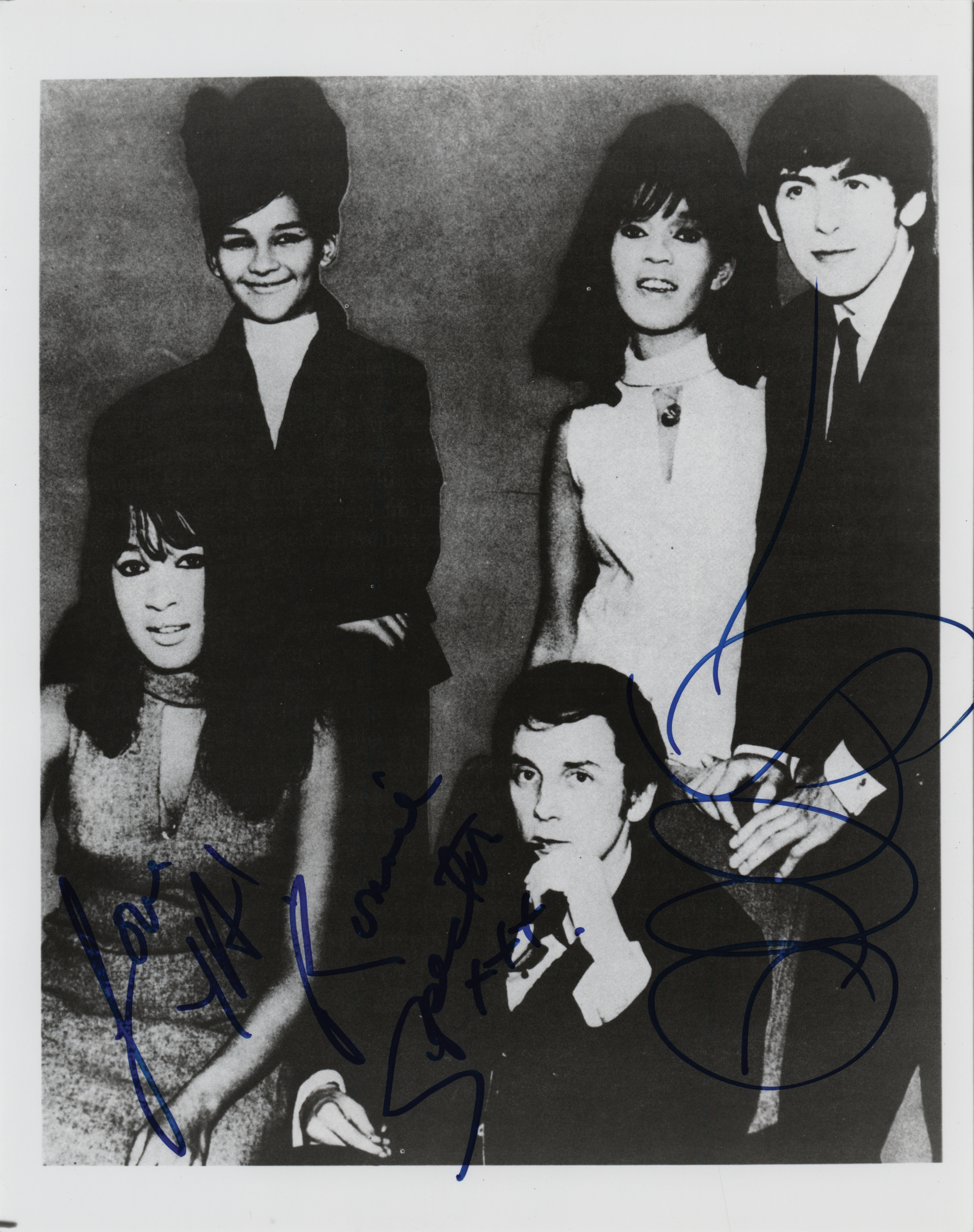 Lot #595 Phil and Ronnie Spector Signed Photograph - Image 1