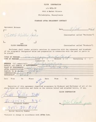 Lot #498 Little Willie John Document Signed - Image 1