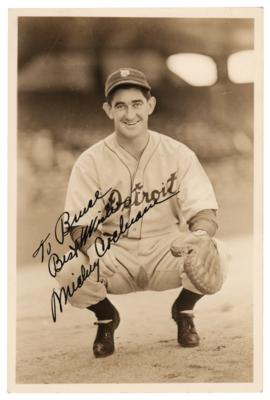 Lot #721 Mickey Cochrane Signed Photograph