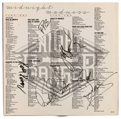 Lot #568 Night Ranger Signed Record Sleeve - Midnight Madness - Image 1