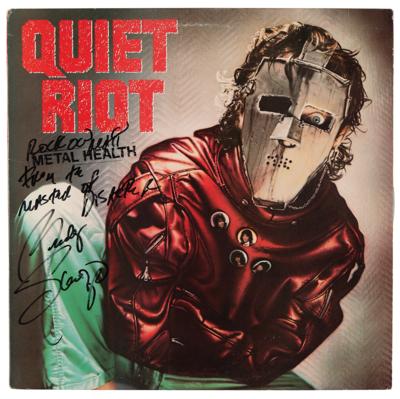 Lot #582 Quiet Riot Signed Album - Metal Health - Image 2