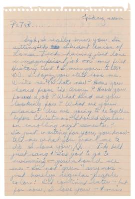 Lot #467 Janis Joplin Autograph Letter Signed on Family, Sobriety, and College: "I thought that I looked like everyone else sort of. But I'm still just sort of different somehow" - Image 2