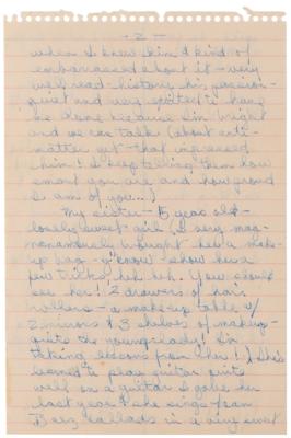 Lot #467 Janis Joplin Autograph Letter Signed on Family, Sobriety, and College: "I thought that I looked like everyone else sort of. But I'm still just sort of different somehow" - Image 4