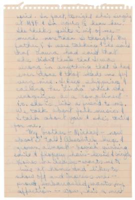 Lot #467 Janis Joplin Autograph Letter Signed on Family, Sobriety, and College: "I thought that I looked like everyone else sort of. But I'm still just sort of different somehow" - Image 5