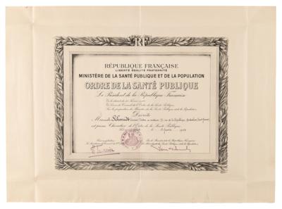 Lot #293 World War II: French Resistance - Archive of Dr. Simone Schmidt, Honored by Yad Vashem as Righteous Among the Nations - Image 2