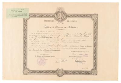 Lot #293 World War II: French Resistance - Archive of Dr. Simone Schmidt, Honored by Yad Vashem as Righteous Among the Nations - Image 3