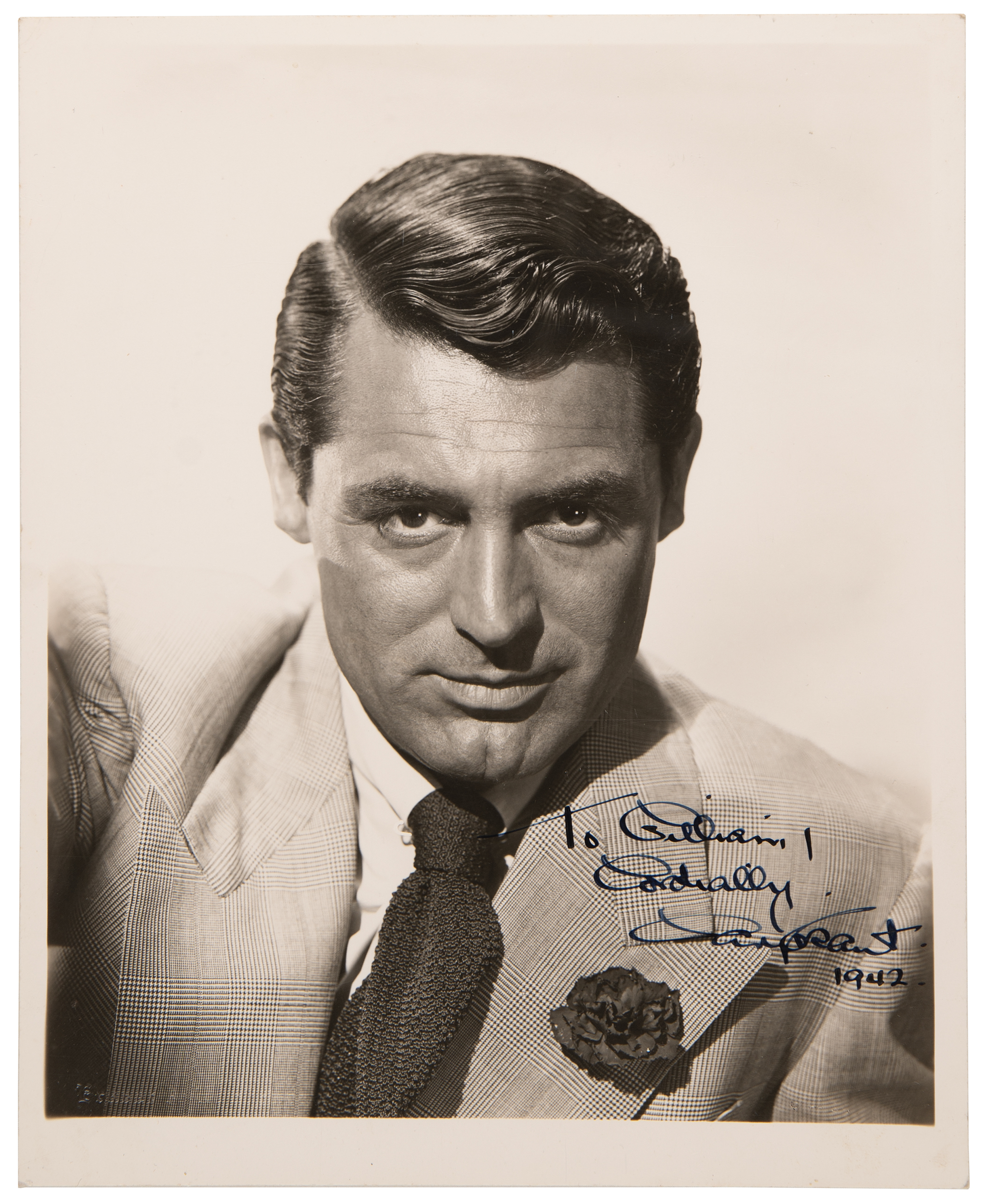 Lot #664 Cary Grant Signed Photograph - Image 1