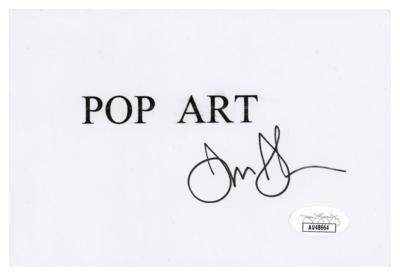 Lot #415 Jasper Johns Signature