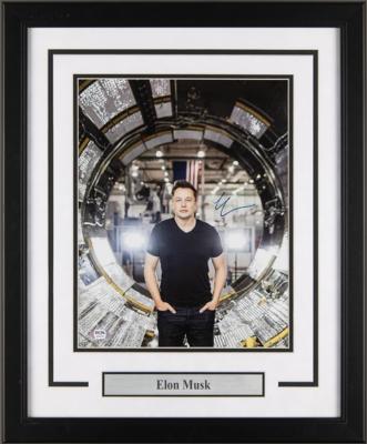 Lot #135 Elon Musk Signed Photograph