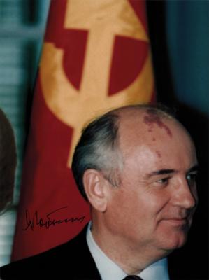 Lot #224 Mikhail Gorbachev Signed Photograph