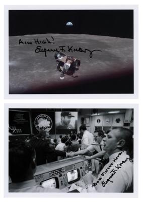 Lot #393 Gene Kranz (2) Signed Photographs - Image 1