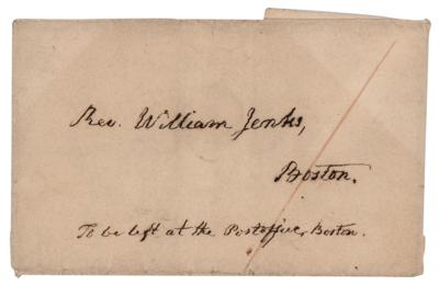 Lot #25 John Quincy Adams Hand-Addressed Mailing