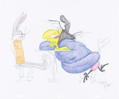 Lot #879 Bugs Bunny and Witch Hazel original