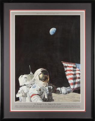 Lot #369 Alan Bean Signed Limited Edition Lithograph - 'Too Beautiful to Have Happened by Accident' - Image 1