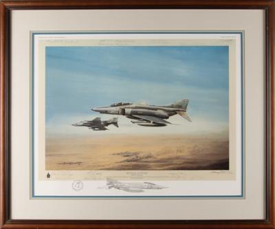 Lot #314 Operation Desert Storm Limited Edition Multi-Signed Print by Michael Rondot - 'Mutual Support' - Image 2