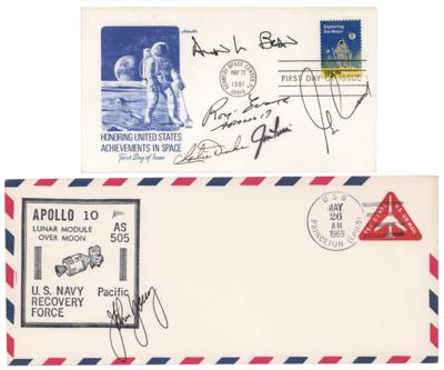 Lot #402 Moonwalkers (2) Signed Covers - John Young, Gene Cernan, Charlie Duke, and Jim Irwin - Image 1