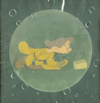 Lot #744 Dopey production cels from Snow White and