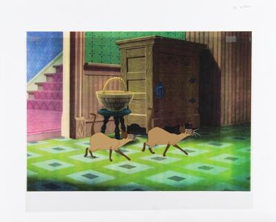 Lot #803 Si and Am production cels from Lady and the Tramp - Image 2