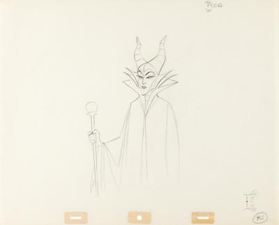 Lot #809. Maleficent production drawing from Sleeping Beauty