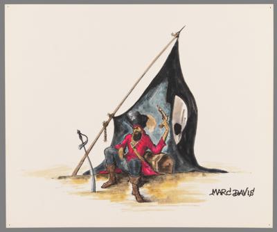 Lot #814 Pirates of the Caribbean ride concept painting by Marc Davis - Image 1