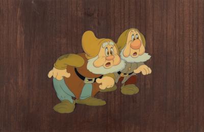 Lot #747 Happy and Sneezy production cel from Snow