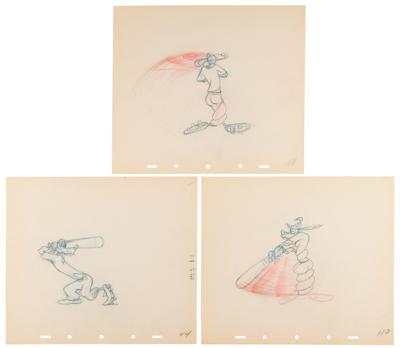 Lot #844 Goofy production drawings from How to Play Baseball - Image 1