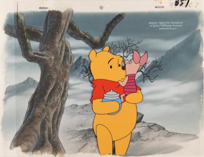 Lot #864 Winnie the Pooh and Piglet production key master background set-up from Pooh's Grand Adventure: The Search for Christopher Robin - Image 1