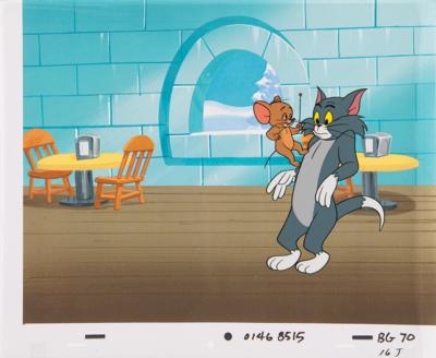 Lot #874 Tom and Jerry production cel from a Chuck