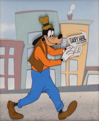 Lot #848. Goofy production cel from Walt Disney's Disneyland television show