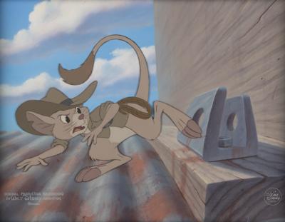 Lot #816 Jake presentation cel and master background from The Rescuers Down Under - Image 1