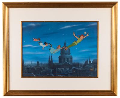 Lot #818 Peter Pan, Tinker Bell, and the Darling Children limited edition cel from Peter Pan - 'Peter Pan Flying Over London' - Image 2