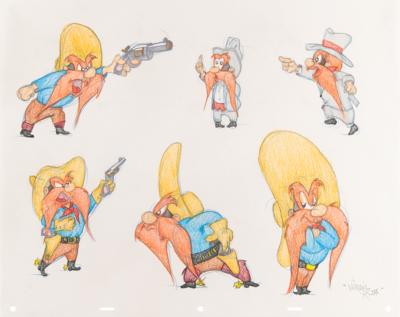 Lot #892 Yosemite Sam color model drawing by