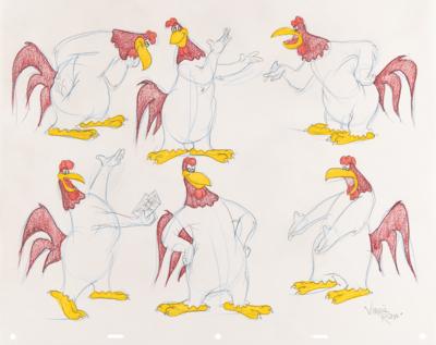 Lot #886 Foghorn Leghorn color model drawing by