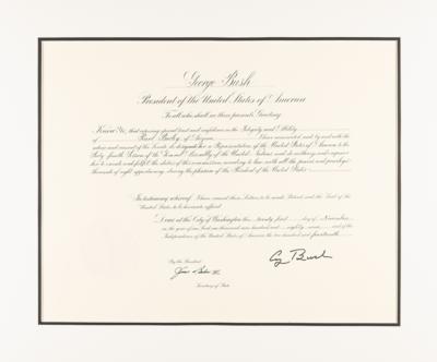 Lot #29 George Bush Document Signed as President, Appointing Pearl Bailey as a Representative to the United Nations - Image 3