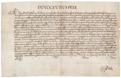 Lot #261 Pope Clement XI Document Signed